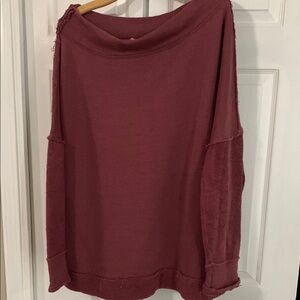 Free People Burgundy Sweatshirt